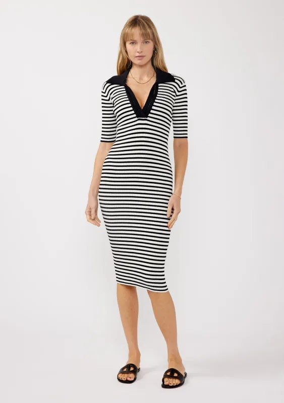 Harbor Bound Striped Midi Dress sold by lovestitch
