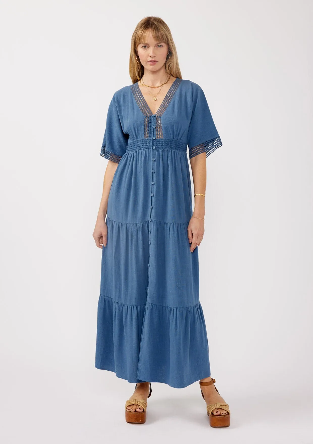 Skyler Tiered Maxi Dress sold by lovestitch product image thumbnail 4