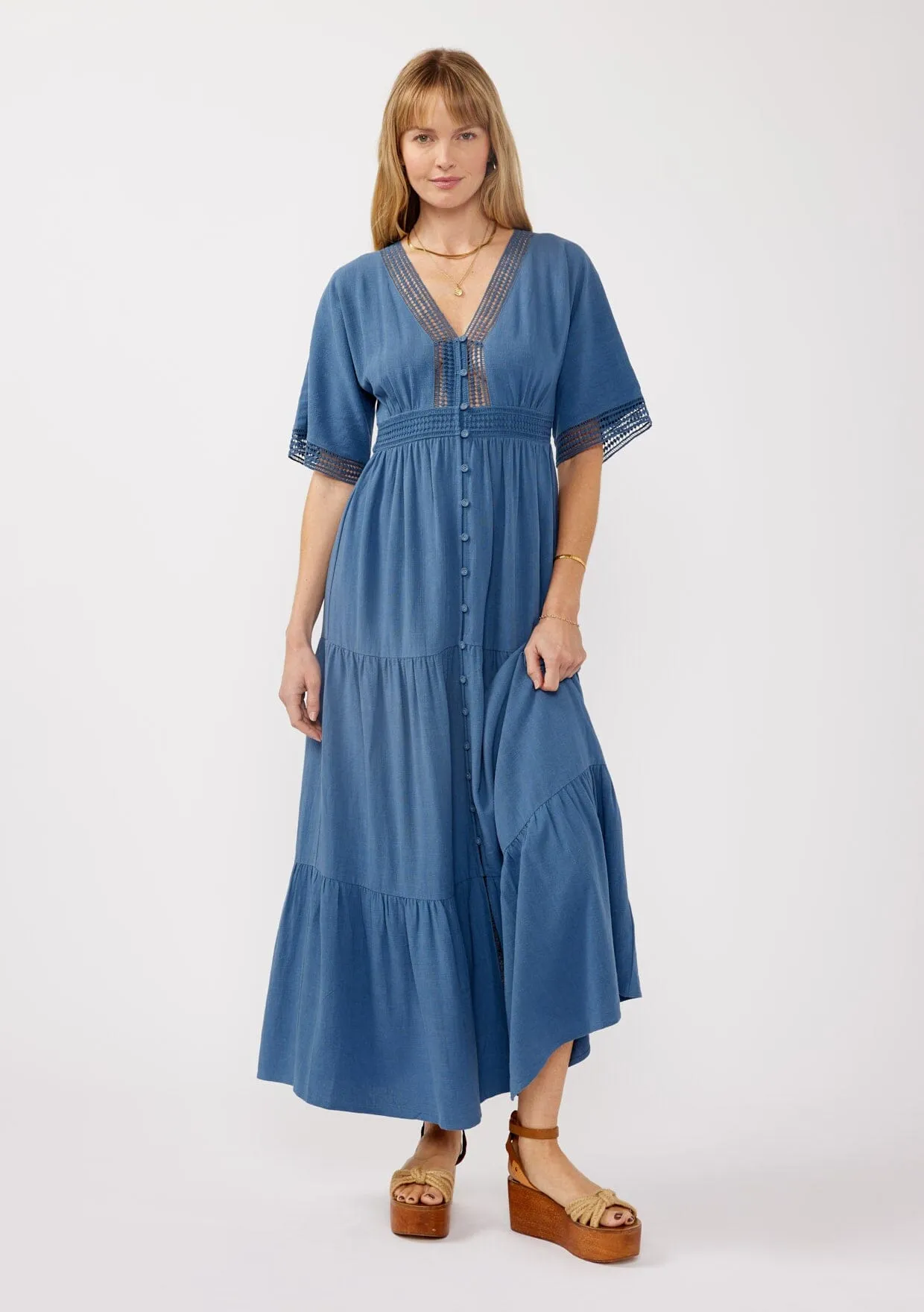 Skyler Tiered Maxi Dress sold by lovestitch