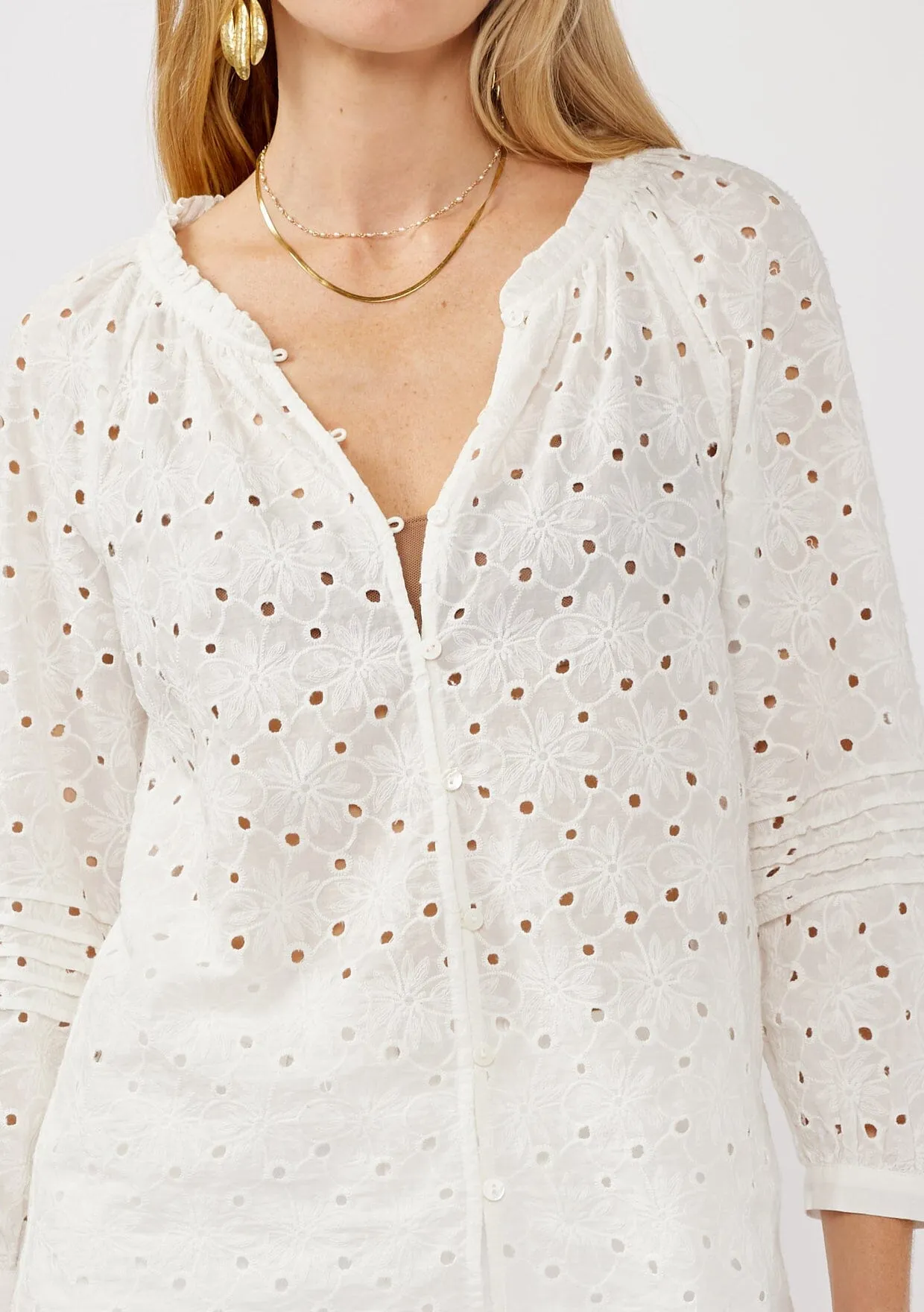 Catch The Breeze Eyelet Blouse sold by lovestitch product image thumbnail 4