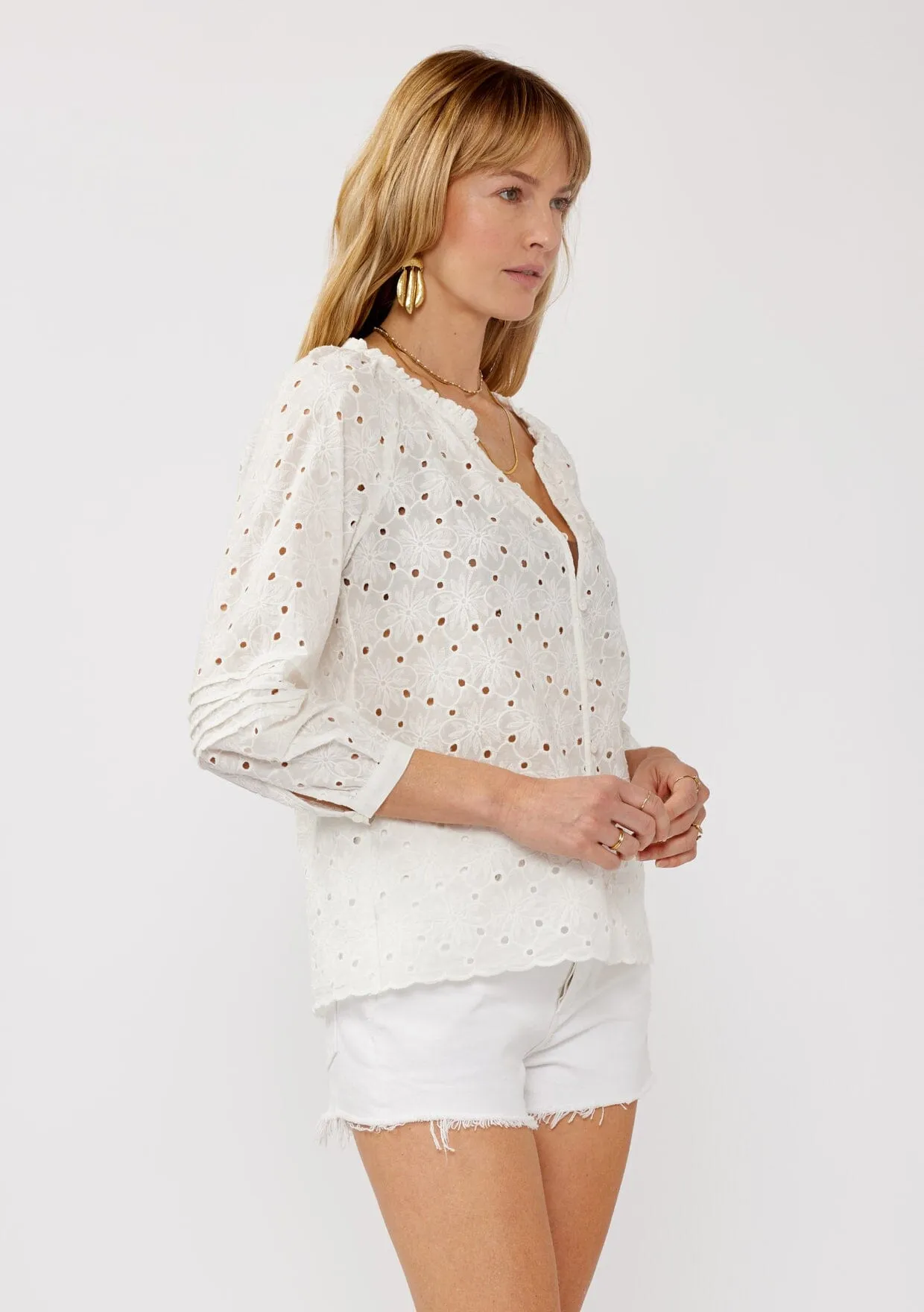 Catch The Breeze Eyelet Blouse sold by lovestitch product image thumbnail 3