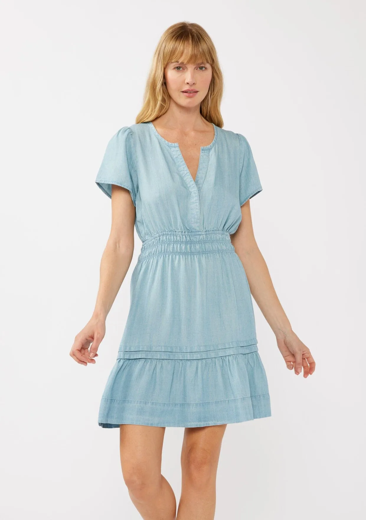 Ocean Mist Tencel Mini Dress sold by lovestitch product image thumbnail 5