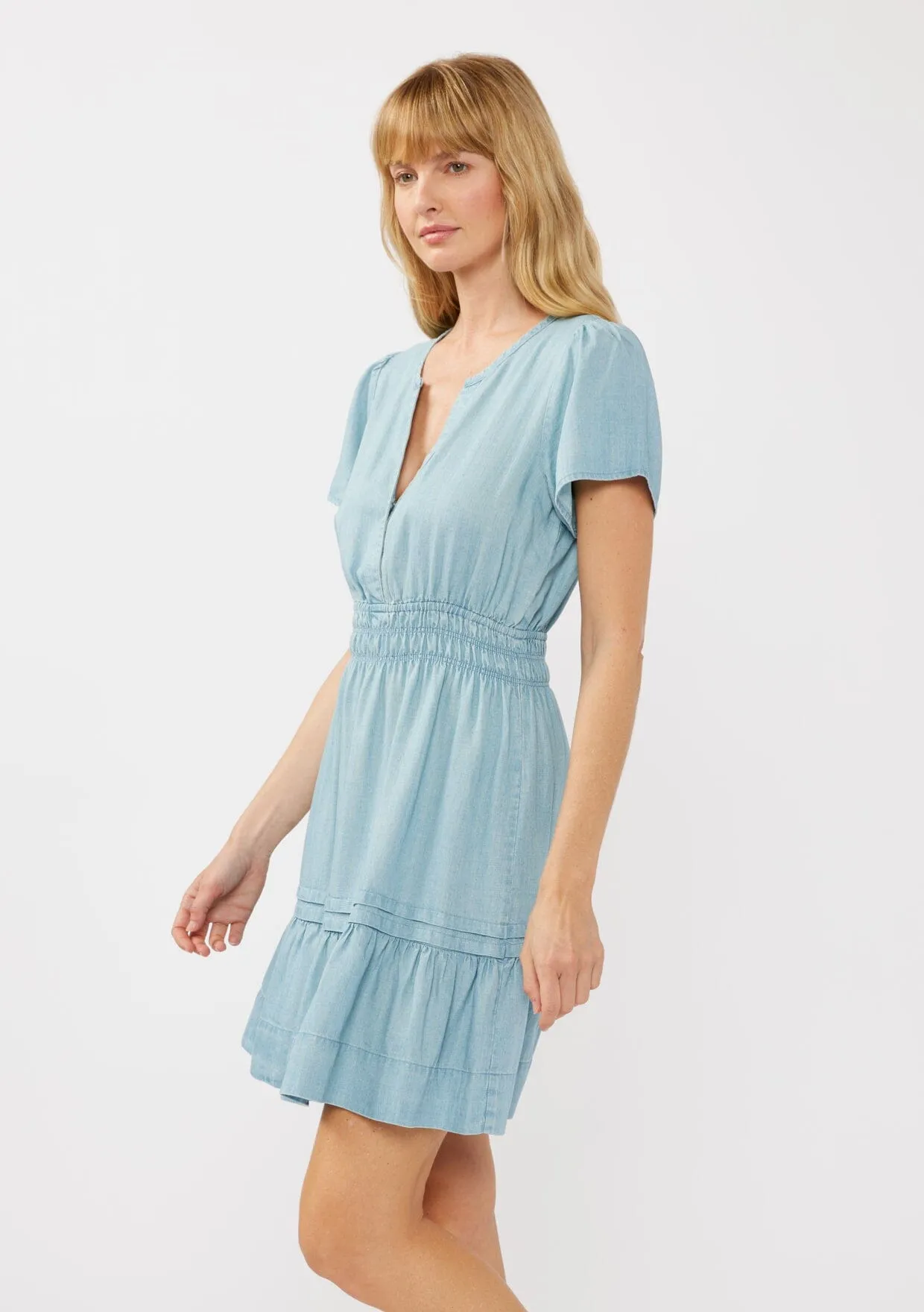 Ocean Mist Tencel Mini Dress sold by lovestitch product image thumbnail 3