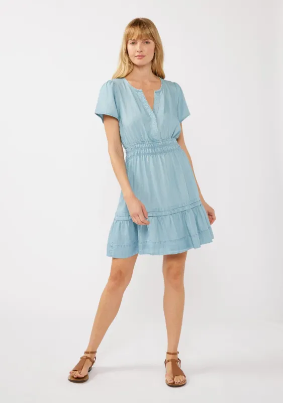 Ocean Mist Tencel Mini Dress sold by lovestitch