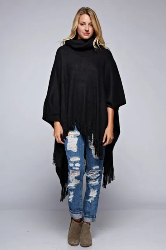 Irene Cowl Neck Poncho sold by lovestitch