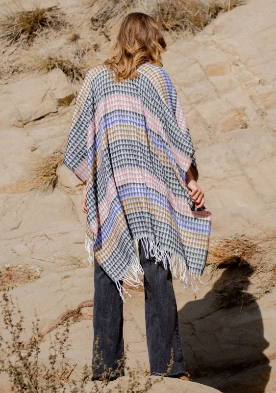Marlowe Striped Poncho sold by lovestitch