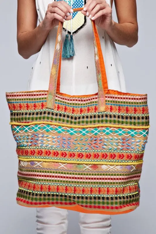 Tuscana Jacquard Tote Bag sold by lovestitch