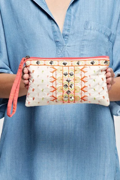 Heritage Embroidered Makeup Pouch sold by lovestitch