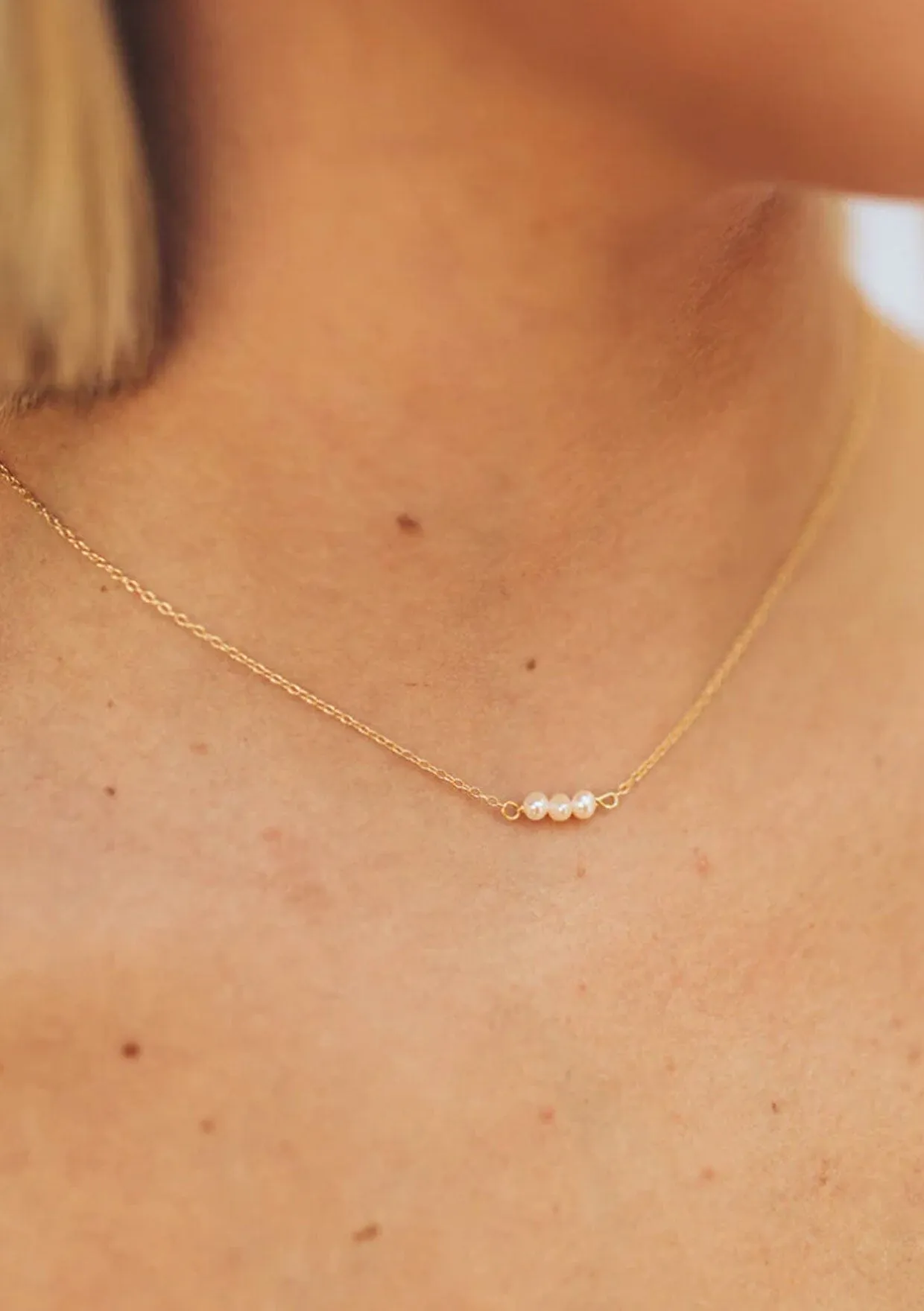The Salty Gem Abi Pearl Necklace sold by lovestitch product image thumbnail 3