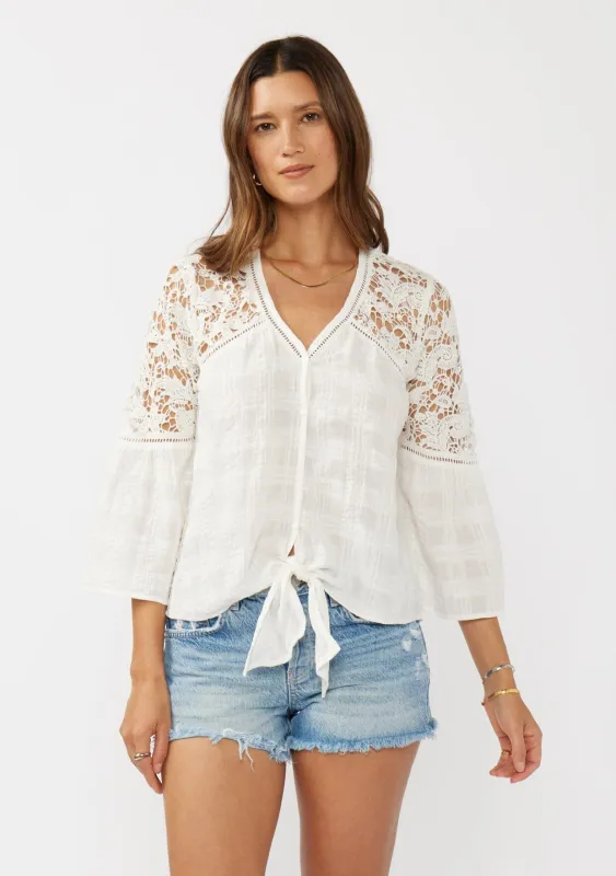 Breezy Bay Tie Front Top sold by lovestitch