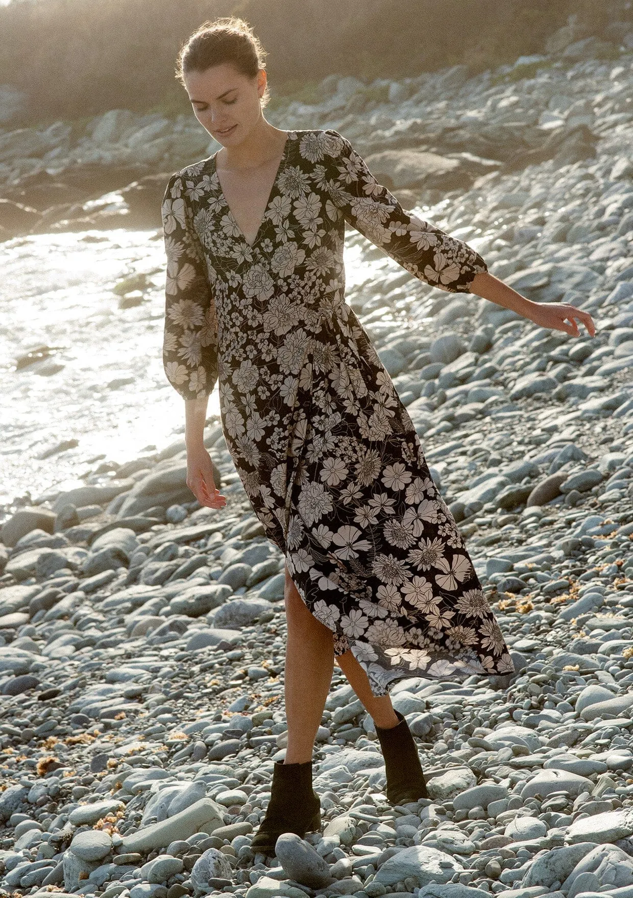 Mother Earth Floral Wrap Dress sold by lovestitch product image thumbnail 2