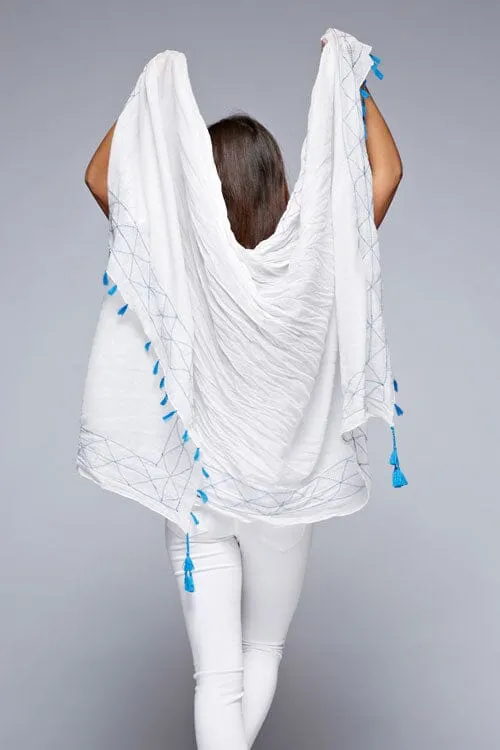 Vivi Embroidered Scarf sold by lovestitch product image thumbnail 3