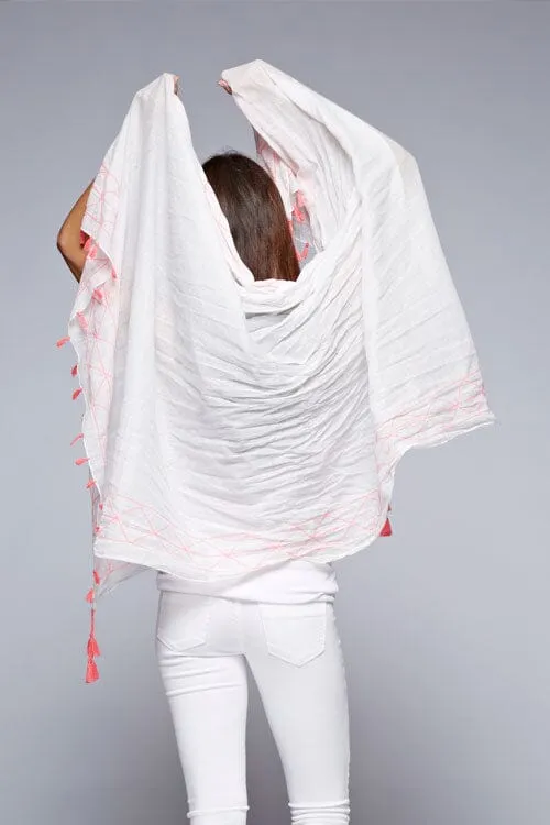 Vivi Embroidered Scarf sold by lovestitch product image thumbnail 4