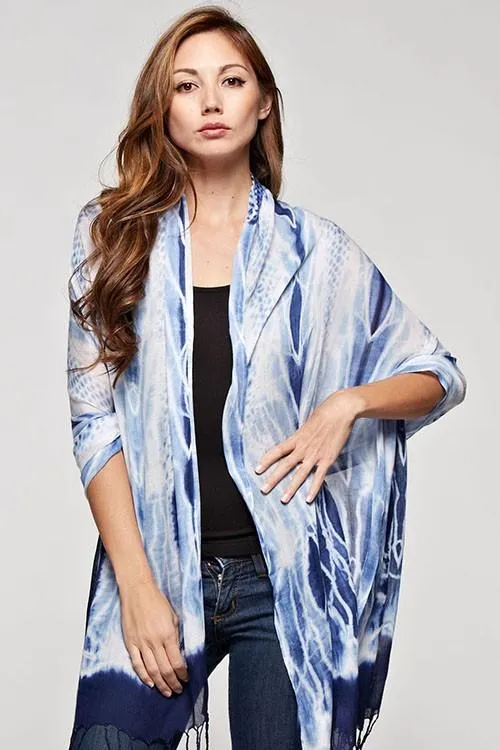 Wild Indigo Tie Dye Scarf sold by lovestitch product image thumbnail 4