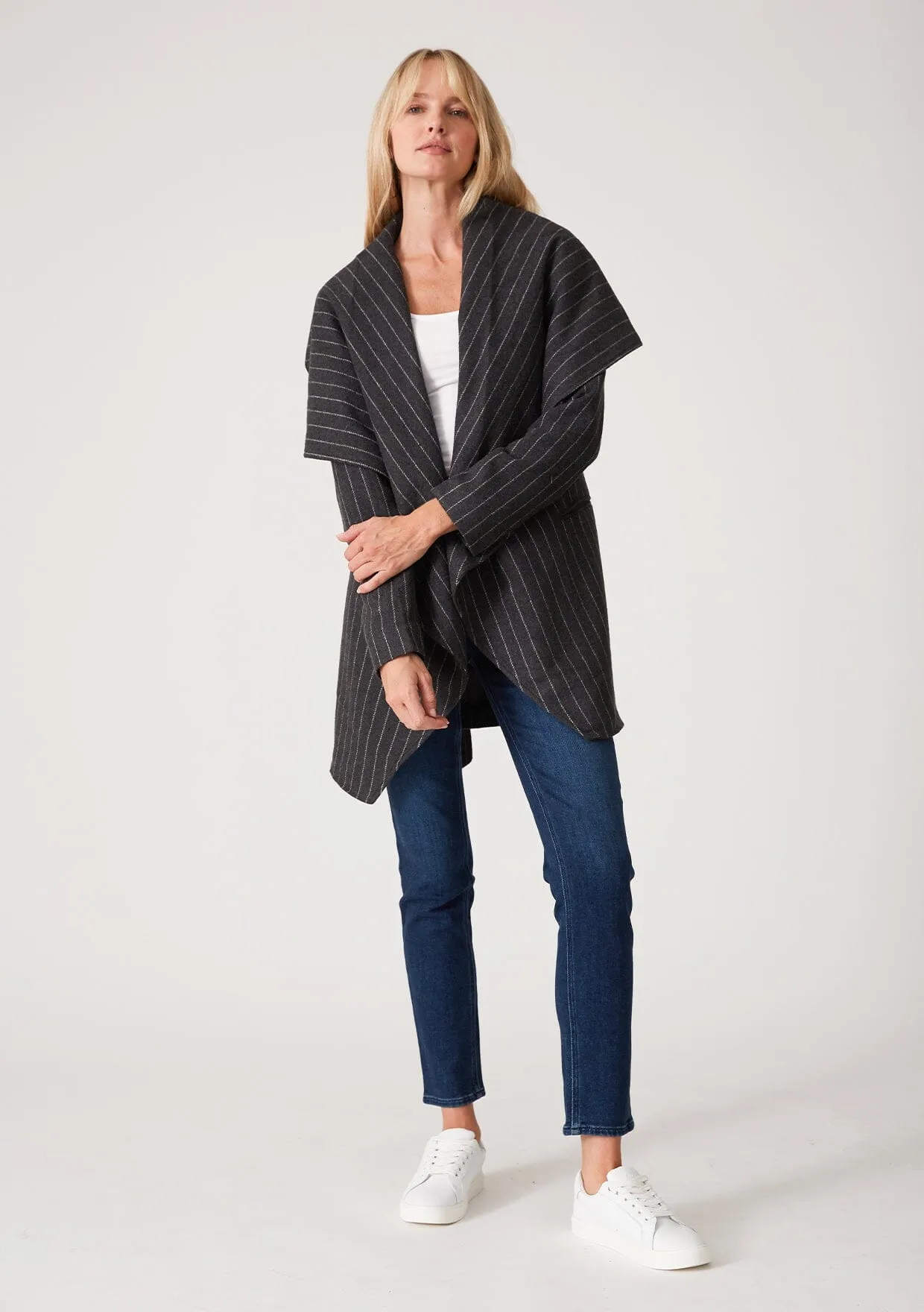 Easy Street Pinstripe Coat sold by lovestitch product image thumbnail 4