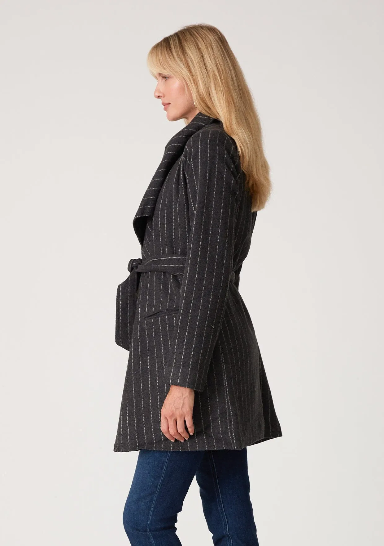 Easy Street Pinstripe Coat sold by lovestitch product image thumbnail 2