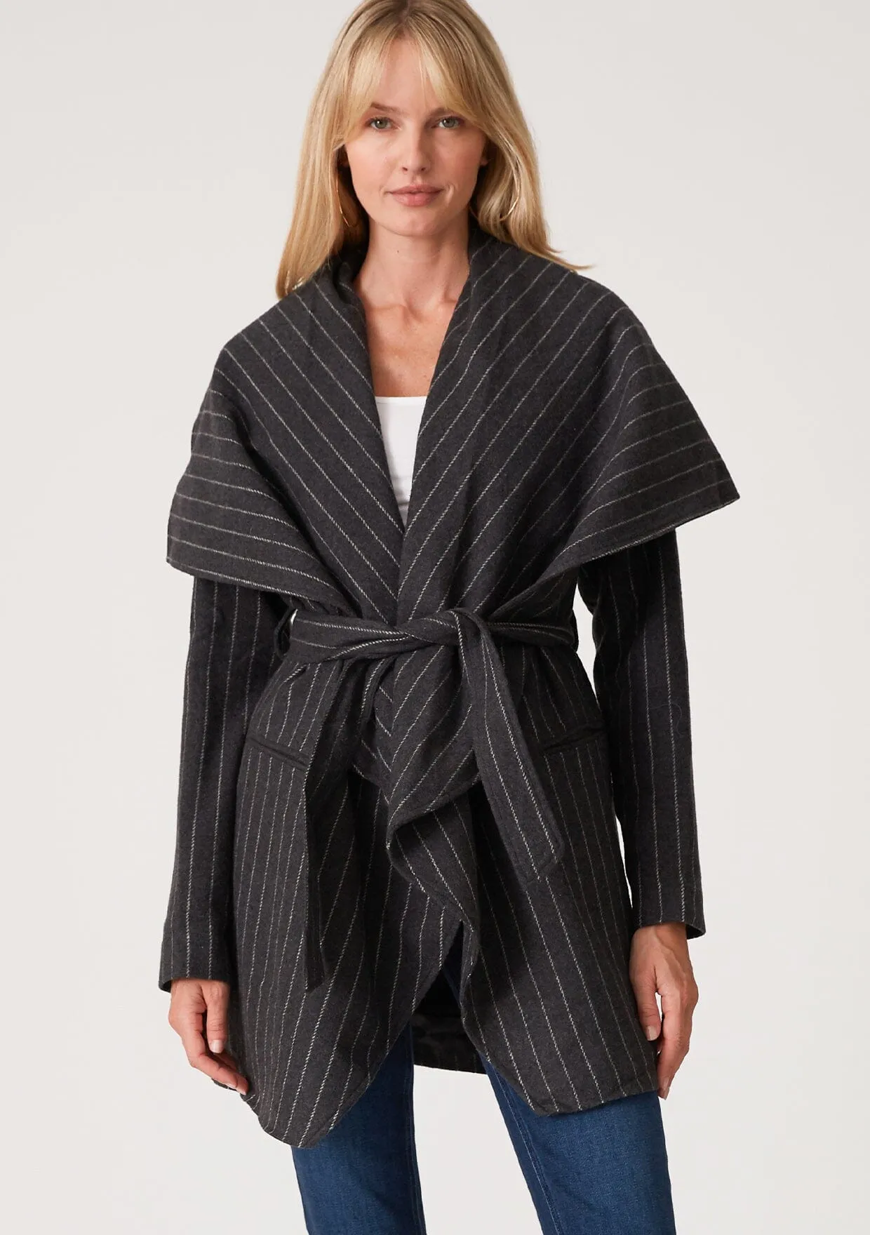 Easy Street Pinstripe Coat sold by lovestitch