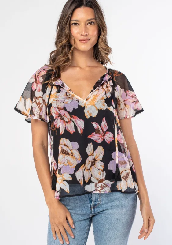 Superbloom Chiffon Top sold by lovestitch