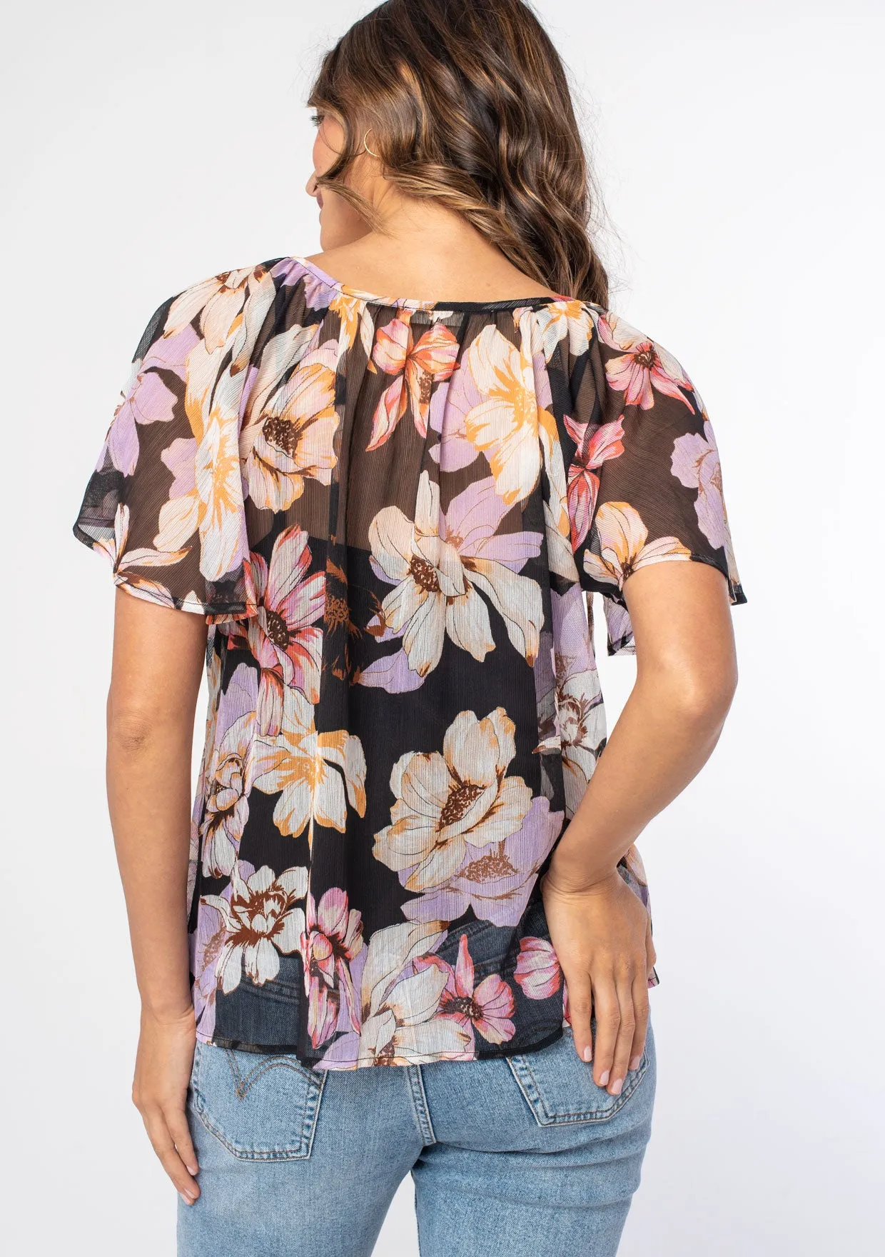 Superbloom Chiffon Top sold by lovestitch product image thumbnail 5