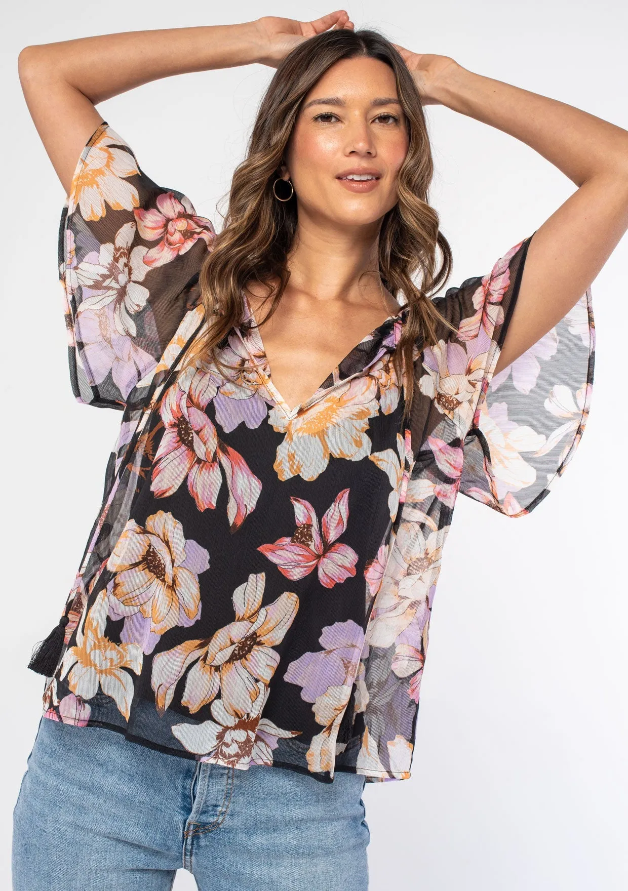 Superbloom Chiffon Top sold by lovestitch product image thumbnail 4
