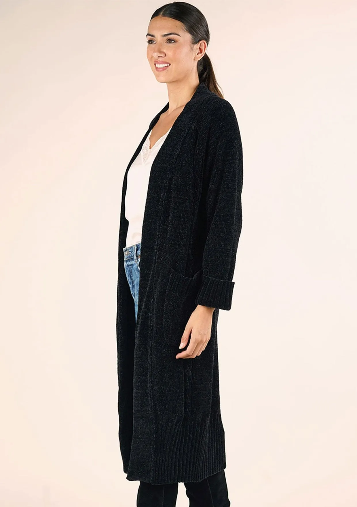Chenille Duster Cardigan sold by lovestitch product image thumbnail 3