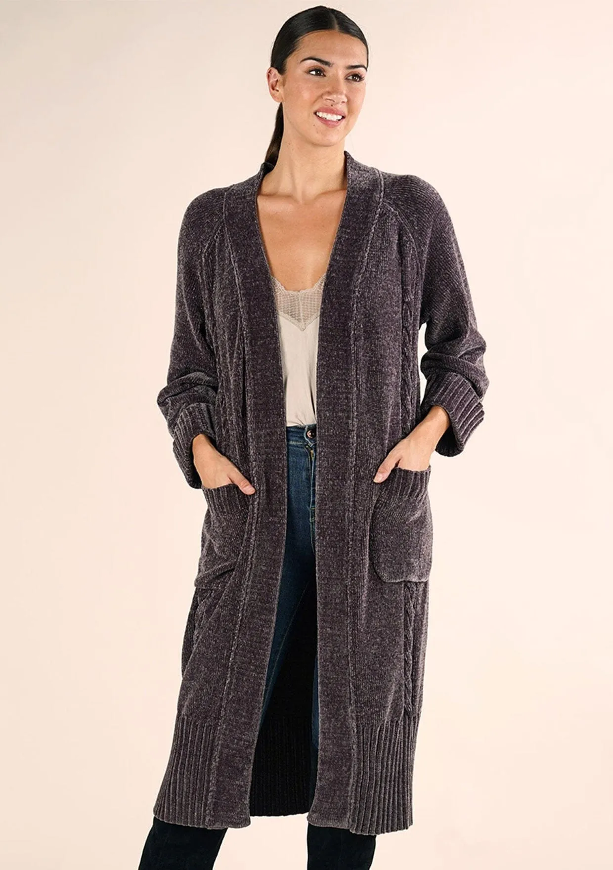 Chenille Duster Cardigan sold by lovestitch product image thumbnail 5