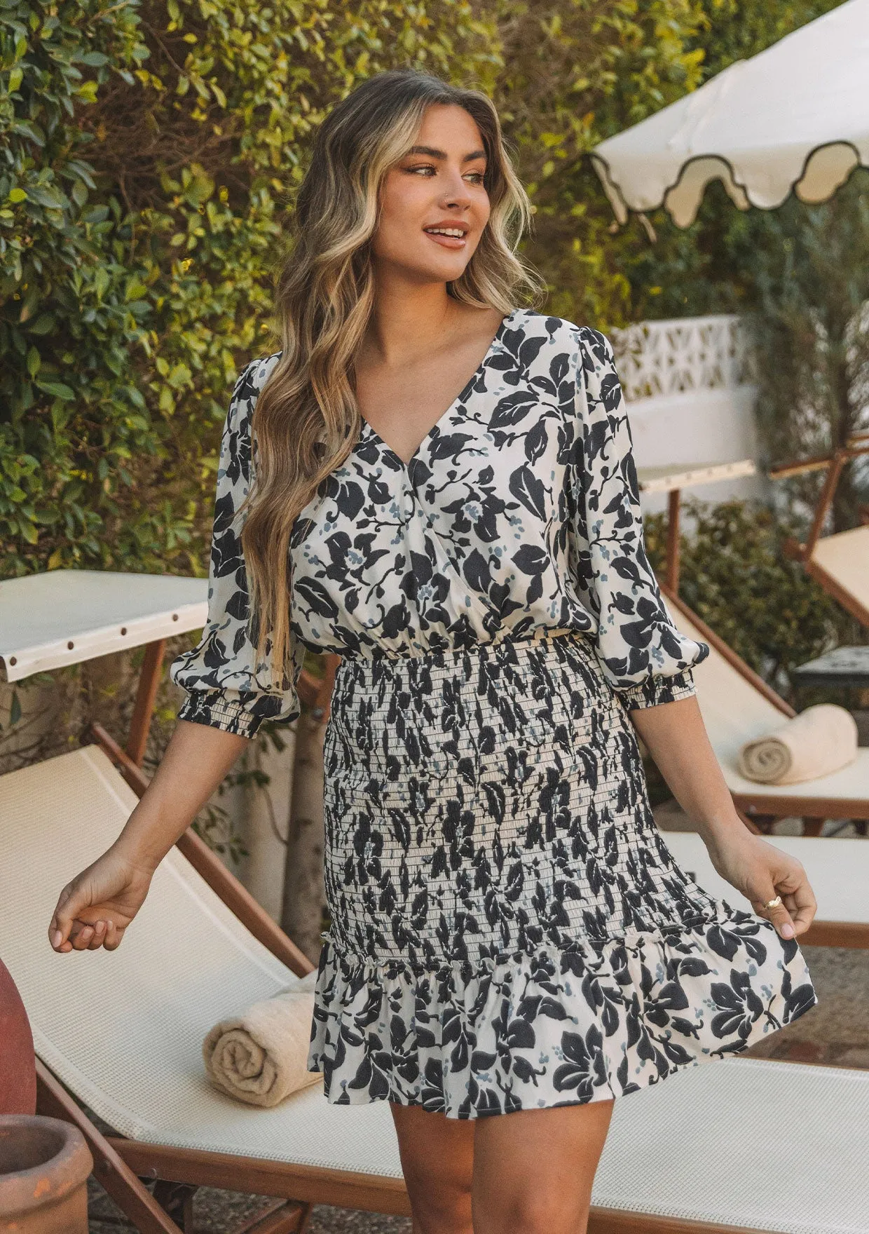 Estella Smocked Mini Dress sold by lovestitch product image thumbnail 2