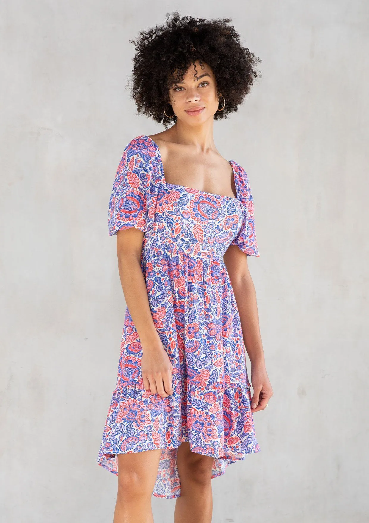 Lyra Puff Sleeve Mini Dress sold by lovestitch