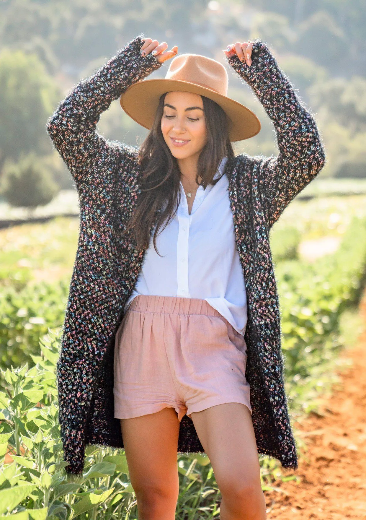 Galaxy Fuzzy Hooded Cardigan sold by lovestitch product image thumbnail 5