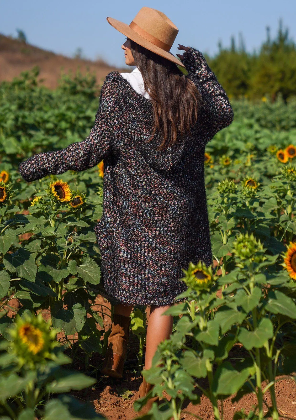 Galaxy Fuzzy Hooded Cardigan sold by lovestitch product image thumbnail 3