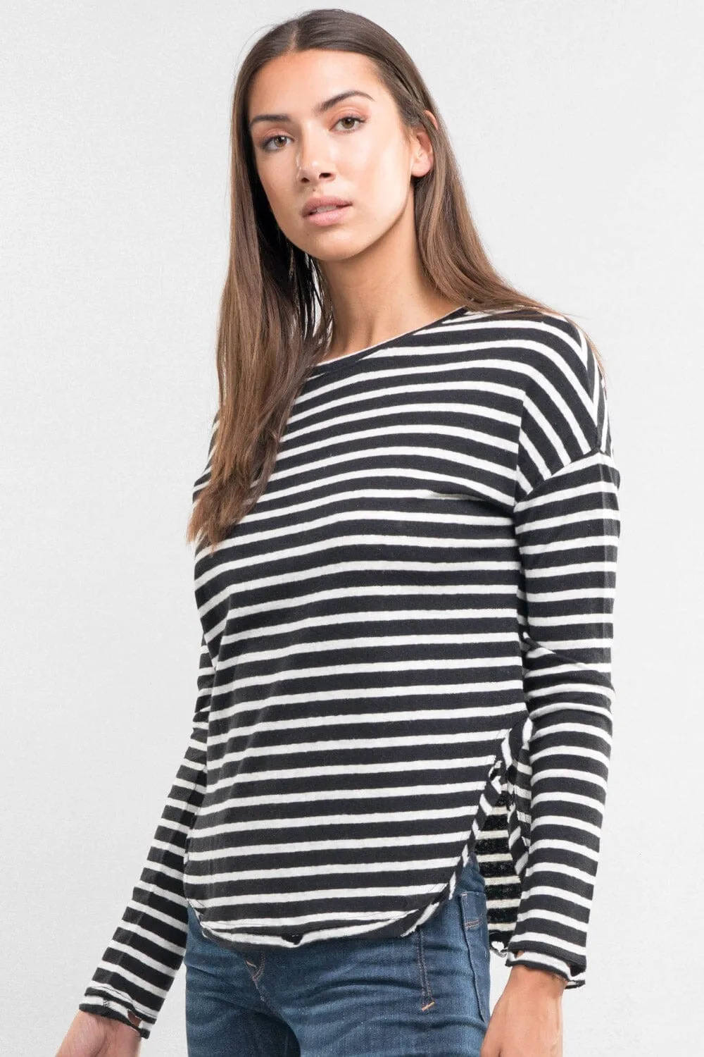 Liora Distressed Striped Tee sold by lovestitch product image thumbnail 3