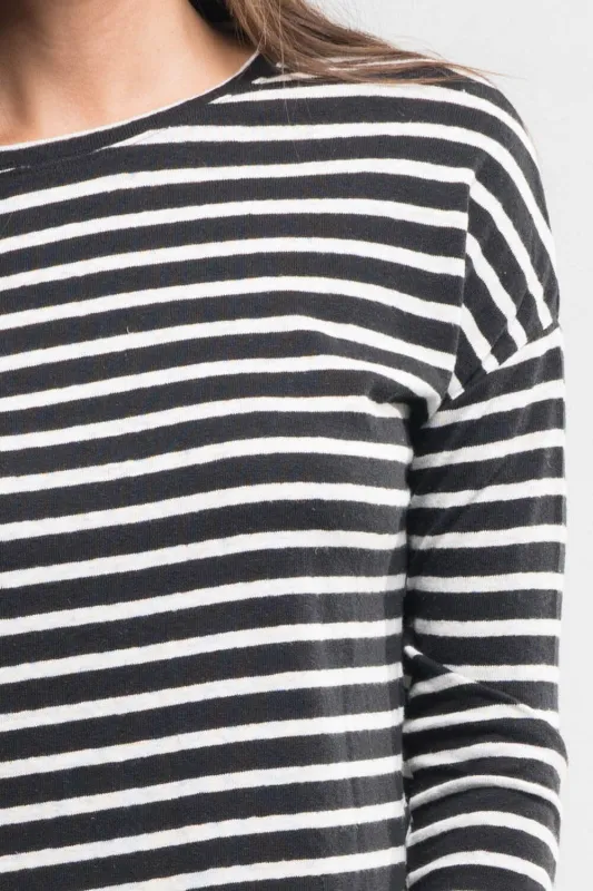 Liora Distressed Striped Tee sold by lovestitch