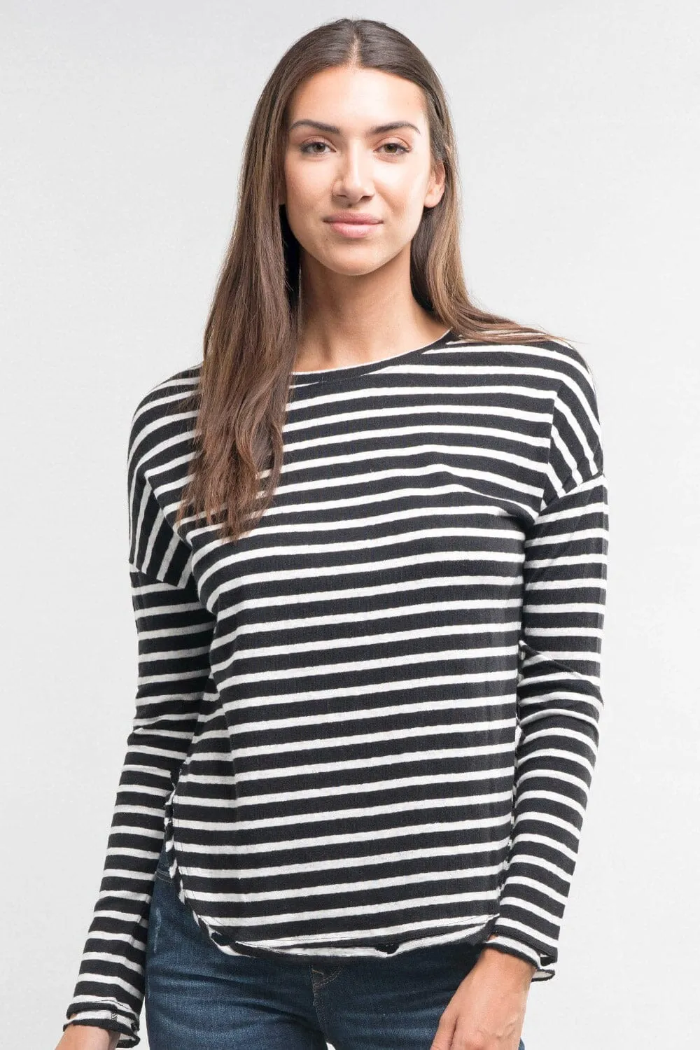 Liora Distressed Striped Tee sold by lovestitch product image thumbnail 2