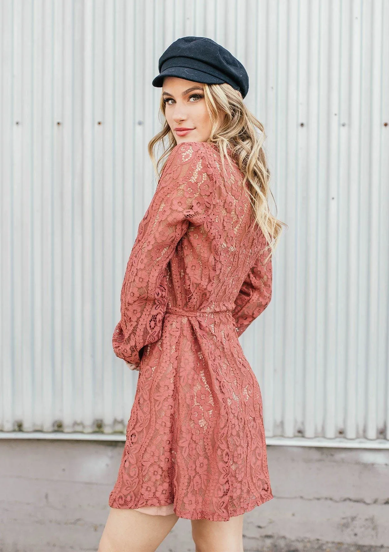 Love Letter Lace Mini Dress sold by lovestitch product image thumbnail 3