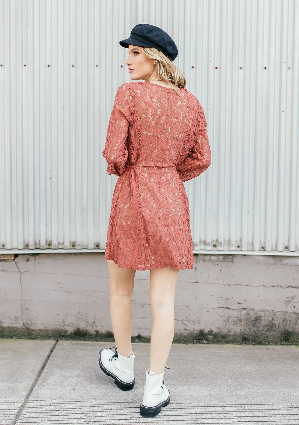 Love Letter Lace Mini Dress sold by lovestitch product image thumbnail 5