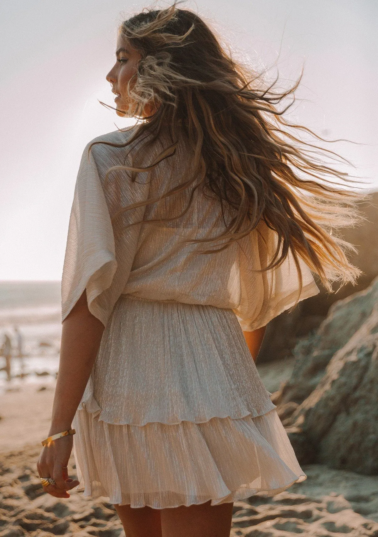 Toast Of The Town Metallic Mini Dress sold by lovestitch product image thumbnail 2