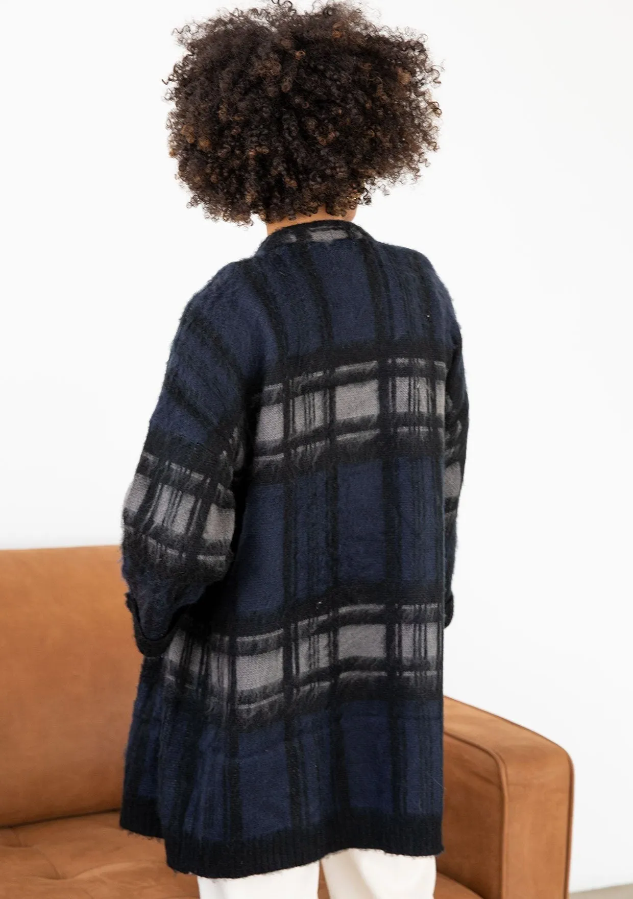 Twilight Fuzzy Striped Cardigan sold by lovestitch product image thumbnail 2