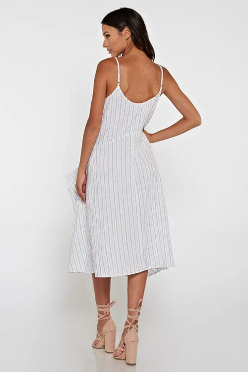 Misty Stripes Midi Dress sold by lovestitch product image thumbnail 2