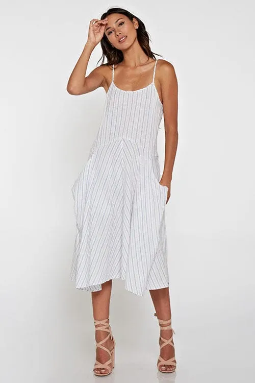 Misty Stripes Midi Dress sold by lovestitch product image thumbnail 4