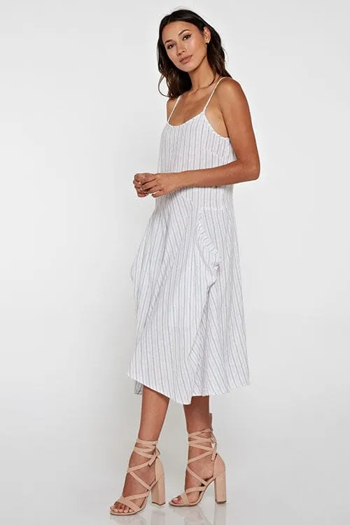 Misty Stripes Midi Dress sold by lovestitch product image thumbnail 5