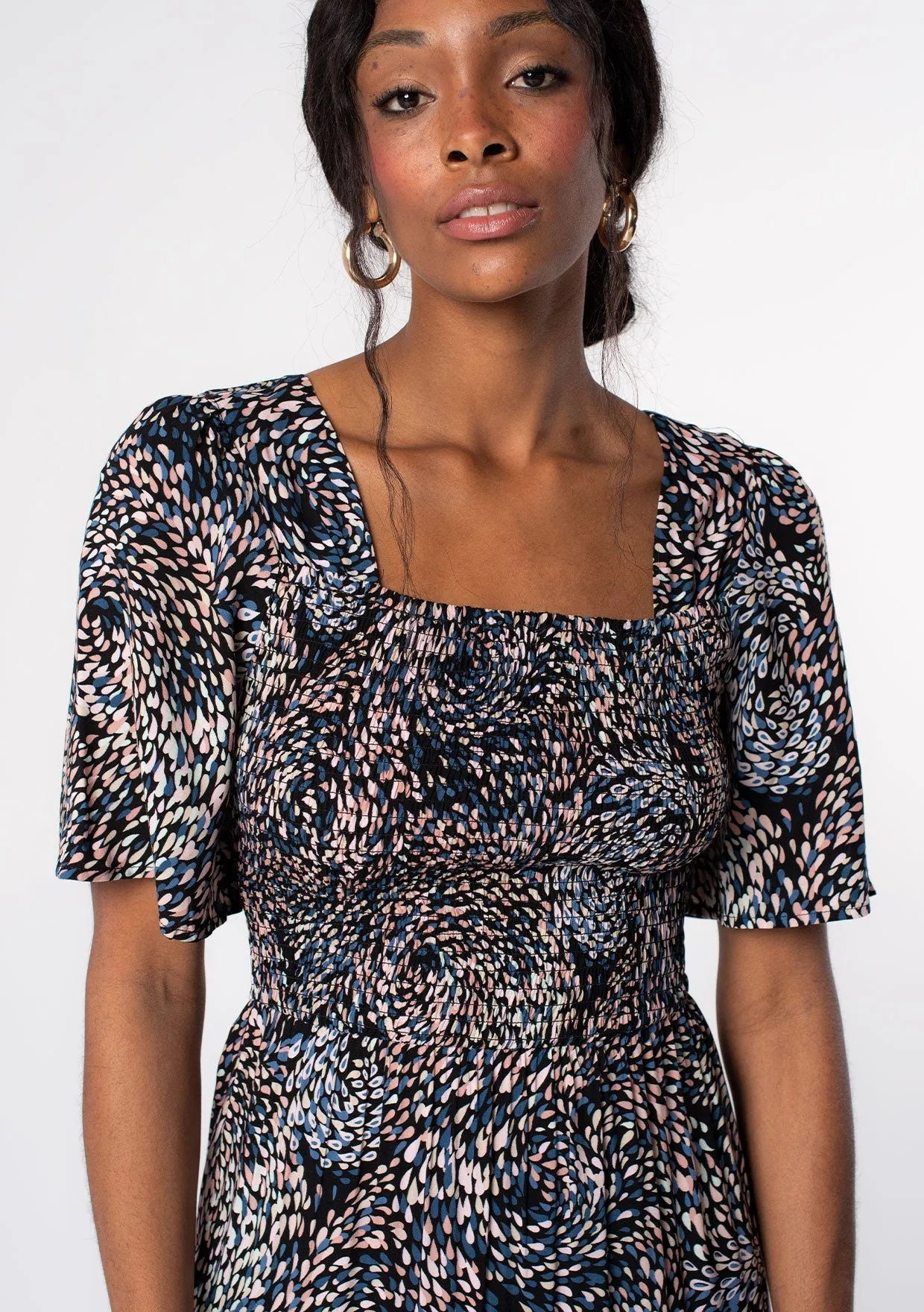 Love Song Smocked Maxi Dress sold by lovestitch product image thumbnail 5