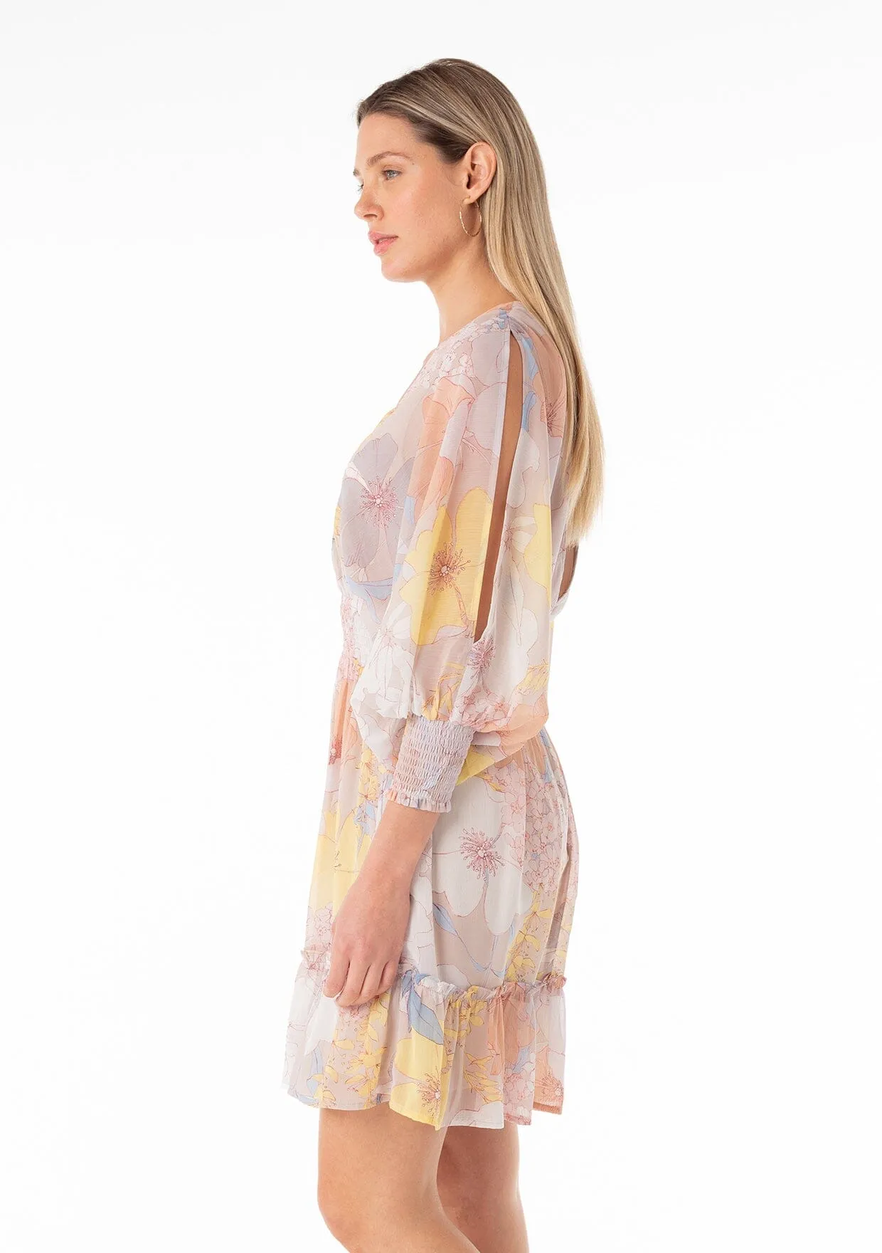 Fatima Split Sleeve Mini Dress sold by lovestitch product image thumbnail 3