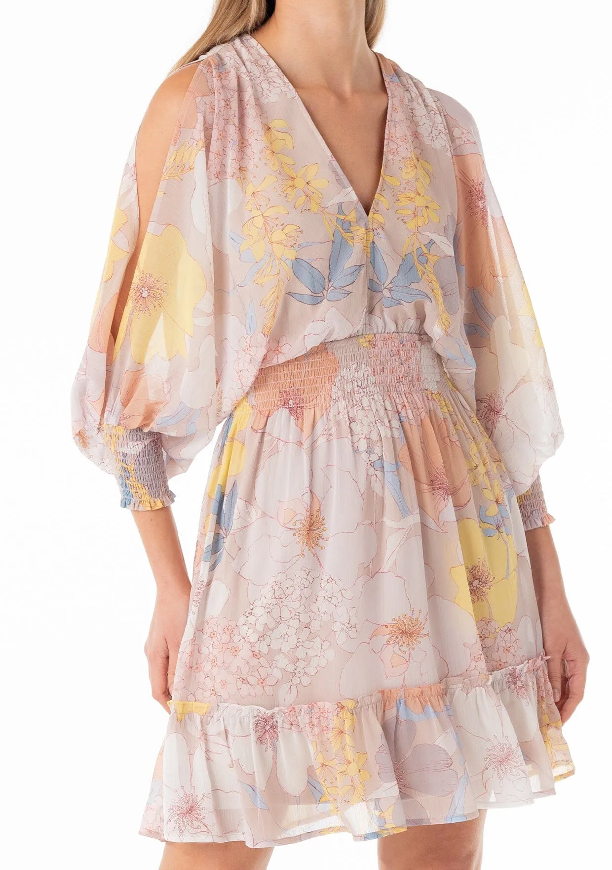 Fatima Split Sleeve Mini Dress sold by lovestitch product image thumbnail 4