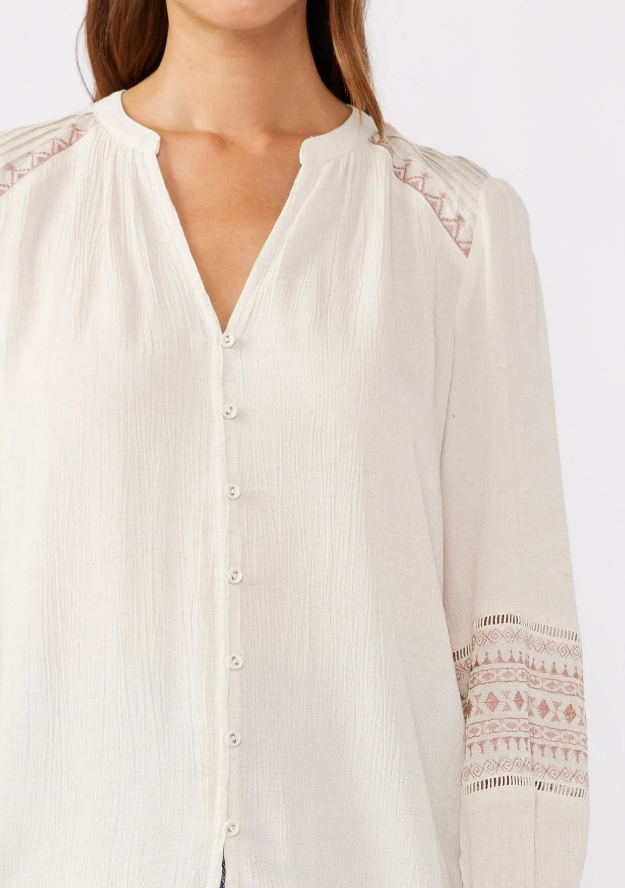 Freya Embroidered Blouse sold by lovestitch product image thumbnail 5