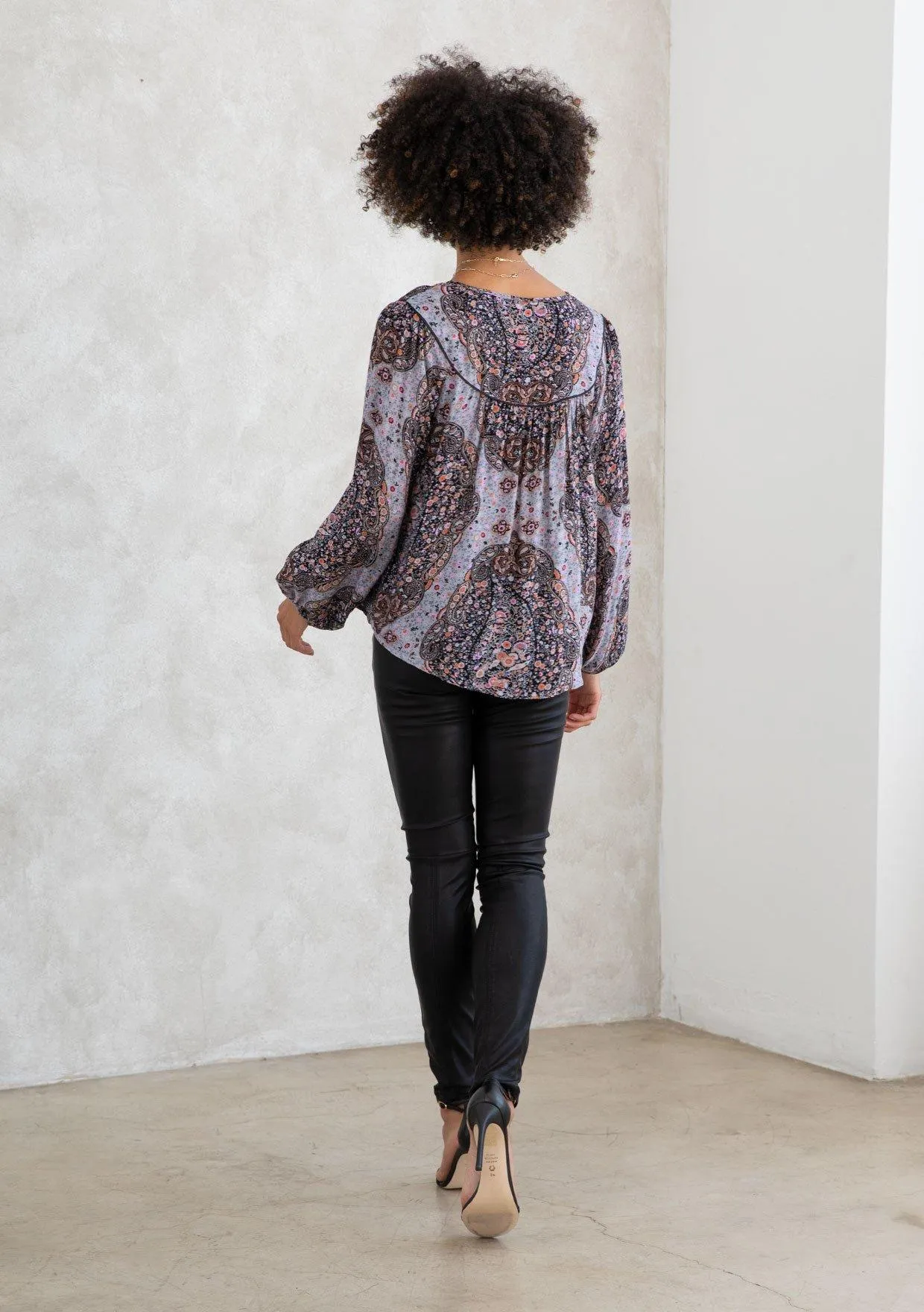 Stella Paisley Peasant Top sold by lovestitch product image thumbnail 2