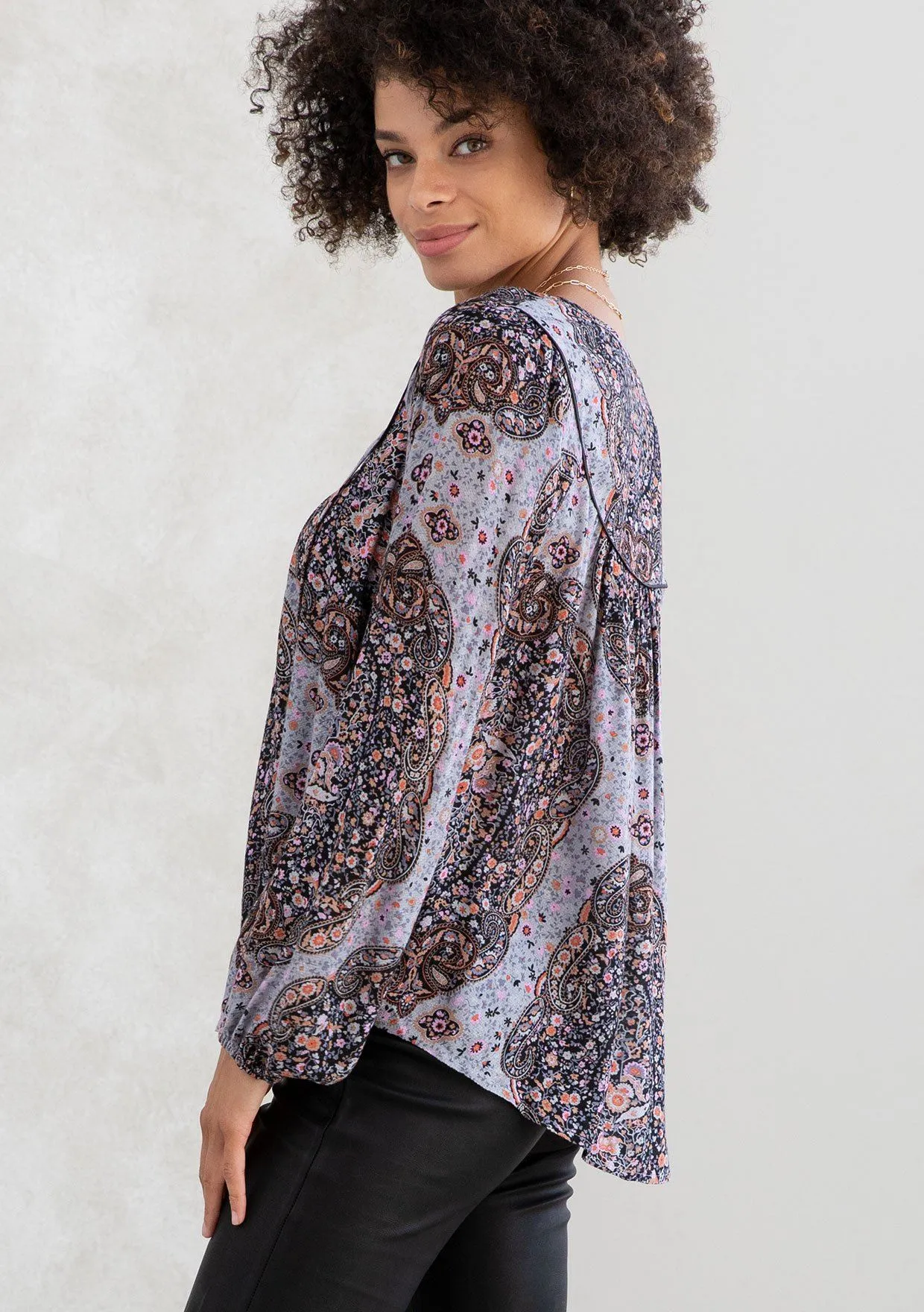 Stella Paisley Peasant Top sold by lovestitch product image thumbnail 3
