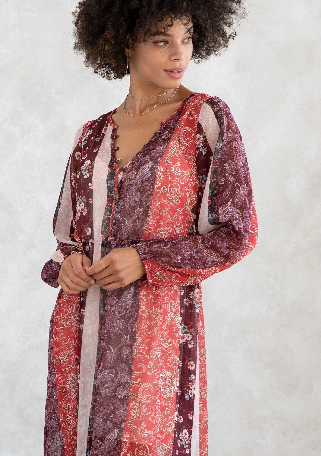 Sparrow Patchwork Maxi Dress sold by lovestitch product image thumbnail 4
