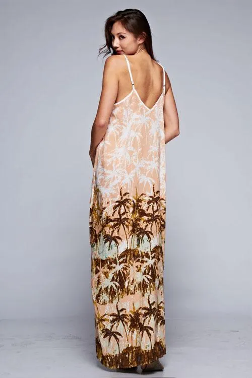Palm Tree Maxi Dress sold by lovestitch product image thumbnail 3