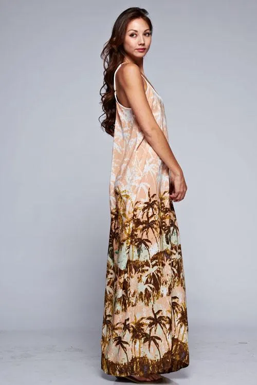 Palm Tree Maxi Dress sold by lovestitch product image thumbnail 4