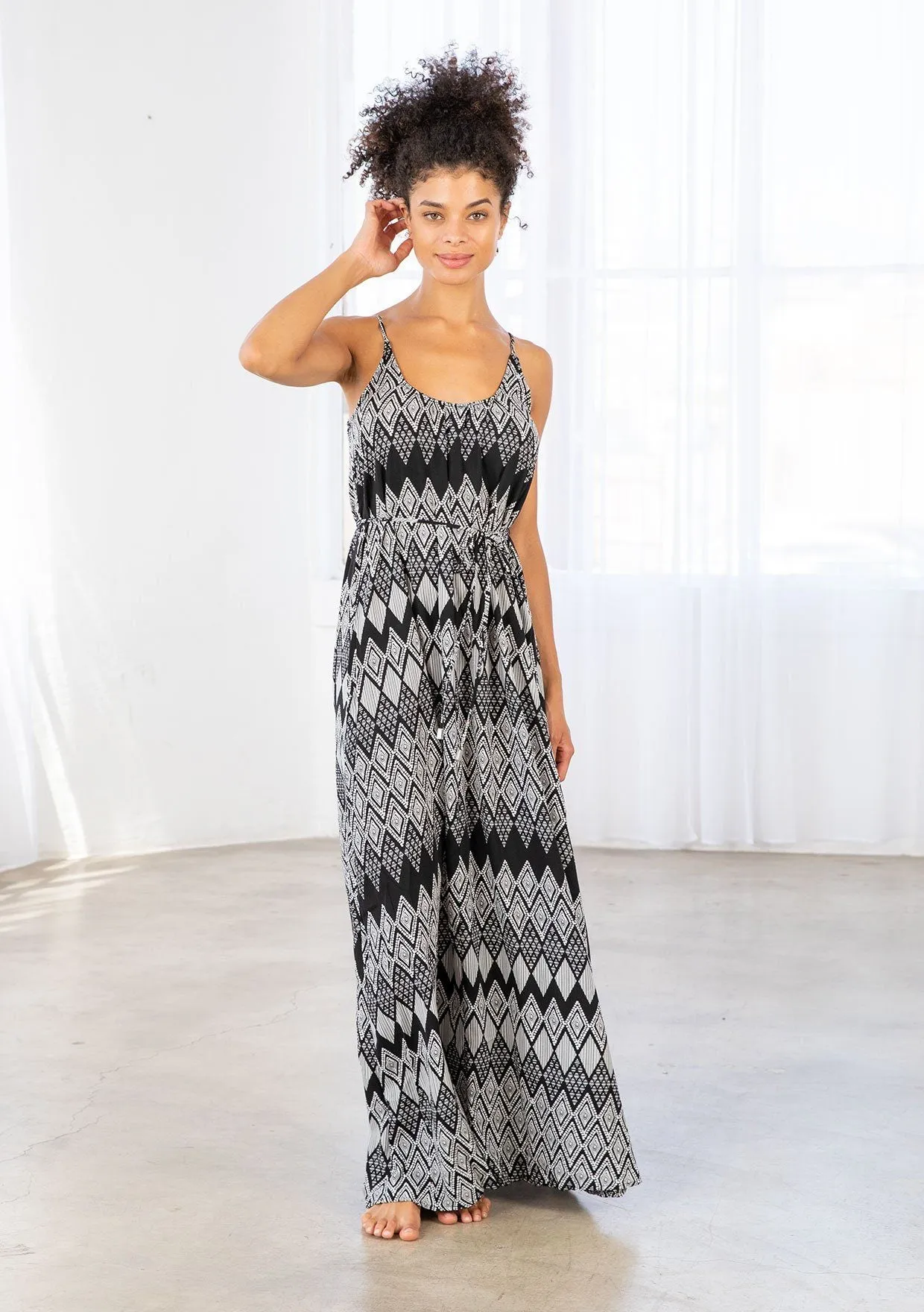 Diamond Print Maxi Dress sold by lovestitch product image thumbnail 4